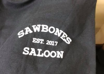Sawbones Saloon Est 2017